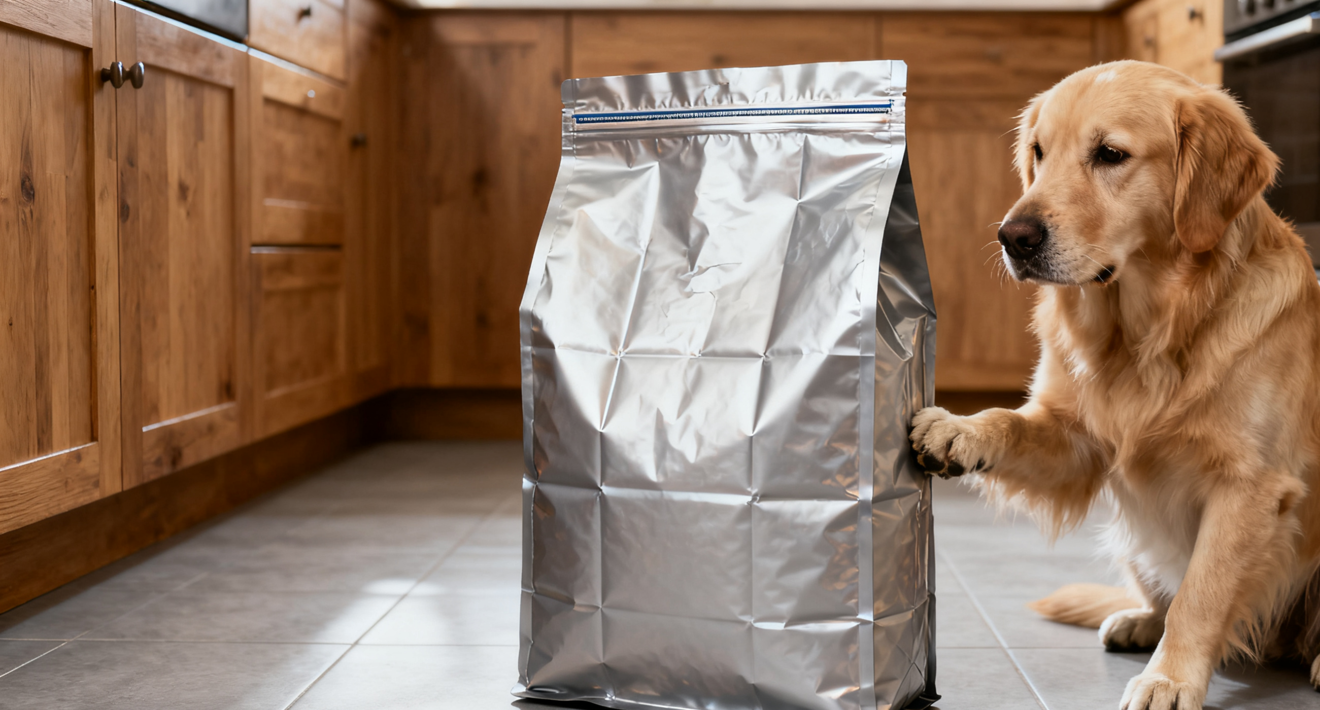 Flat Bottom Bag for Pet Food Packaging Flat Bottom Bag for Pet Food Packaging