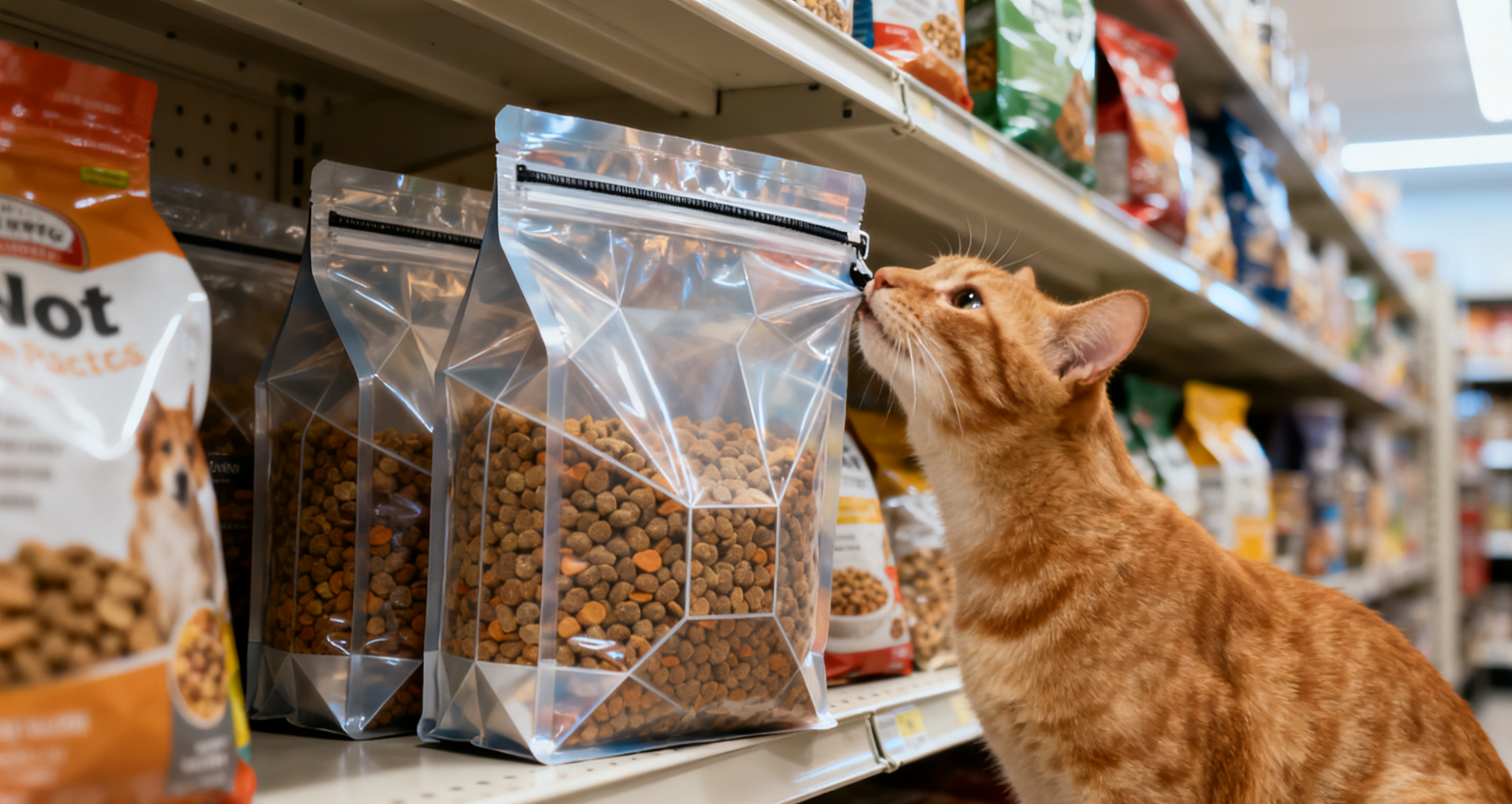 Flat Bottom Bag for Pet Food Packaging Flat Bottom Bag for Pet Food Packaging