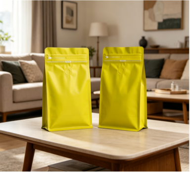 Flat Bottom Coffee Bag Flat Bottom Coffee Bag