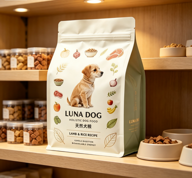 Dry Pet Food Biodegradable Plastic Ziplock Pouches Dry Pet Food Biodegradable Plastic Ziplock Pouches