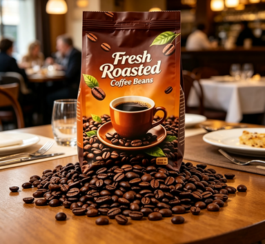 Printed flat bottom Bag for Coffee Beans Printed flat bottom Bag for Coffee Beans