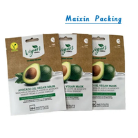 Maixin Laminated Aluminum Foil Bag Cosmetics Facial Mask Bag