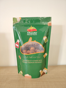 Stand Up Zipper Powder Nuts Slice Spicy Dry Food Fruit Bag with shape window
