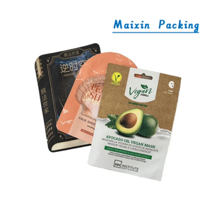 Protective Stylish Flexible Aluminum Foil Facial Mask Packaging Bag with Sharp Corner