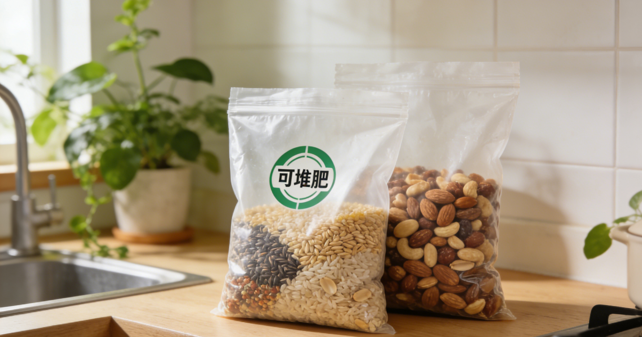 Plastic food packaging bag