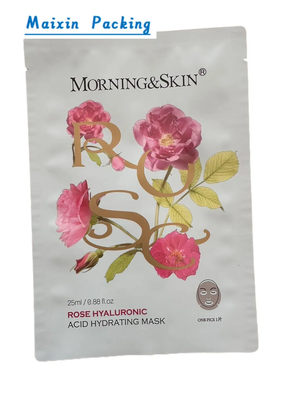 Plastic Packaging Skin Care Facial Care Cosmetic Special Shaped Matte Mask Bag