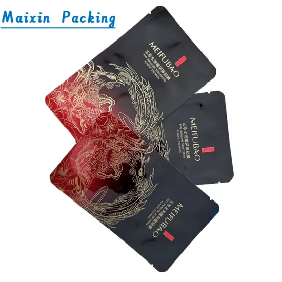 Custom Color Shape Aluminum Foil Smell Shampoo Packaging Ziplock Facial Mask Bags