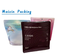 Customizable Standing Wave-Shaped Zipper Food Bags