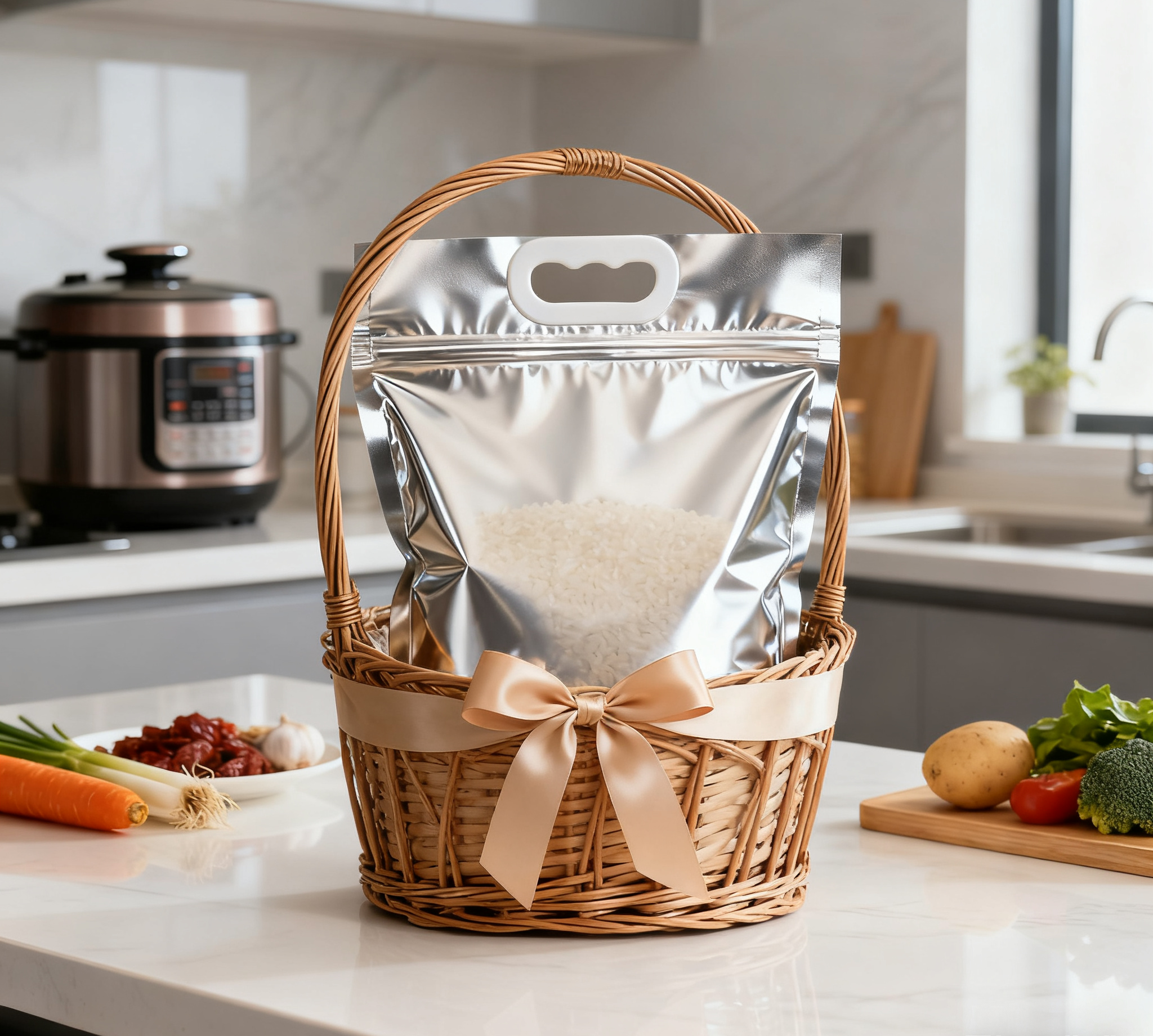 Rice bag with aluminum