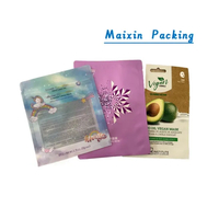 Aluminum Special Shape Cosmetic Colorful Black White Red Pink Facial Mask Packaging Bags