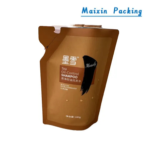 Custom Color Shape Aluminum Foil Smell Shampoo Packaging Ziplock Facial Mask Bags