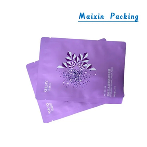 Maixin Custom Printing Matte or Glossy Cosmetics Pouch Aluminium Facial Mask Foil Ziplock Bag