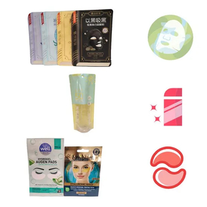 30-200micron Thickness Facial Opaque Printed Special Shaped Resealable Mask Packaging Bag