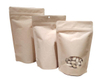 Stand Up Zipper Powder Tea Coffee Nuts Slice Spicy Dry Food Fruit Bag with Window And Zipper