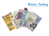 Maixin Laminated Beauty Make up Aluminum Foil Bag Cosmetics Facial Mask Bag