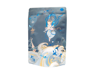 Stand Up Zipper Powder Chips Nuts Slice Spicy Dry Food Fruit Bag with Shape Window