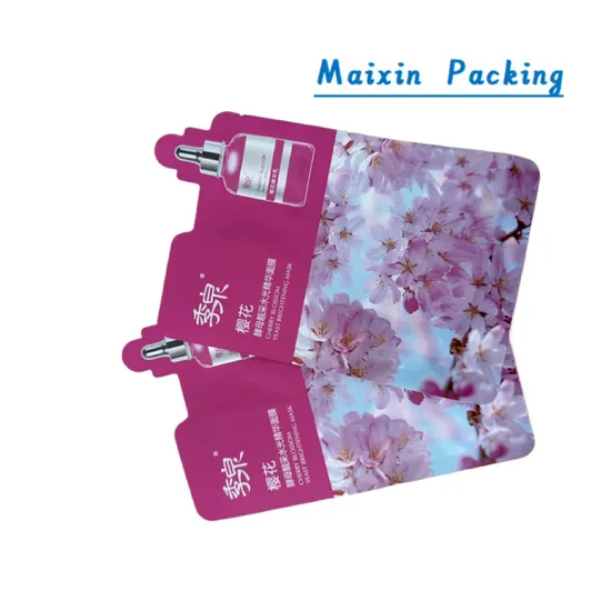 Maixin Customized Printing Glossy Cosmetics Pouch Aluminium Foil Bag