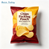 Printing Up To 10 Colors Aluminum Zipper chips Films Food Packaging Custom Bags