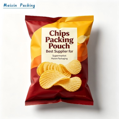 Printing Up To 10 Colors Aluminum Zipper chips Films Food Packaging Custom Bags