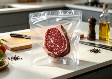 Vacuum Sealed Plastic Food Bag for Meat