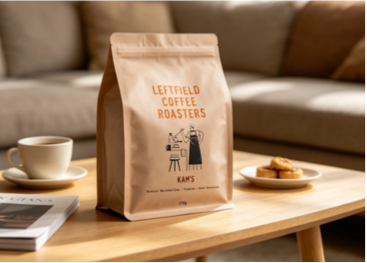 Flat Bottom Eight-Side Sealed Coffee Pouch Flat Bottom Eight-Side Sealed Coffee Pouch