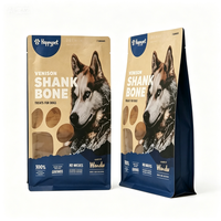 Flat Bottom Bags with Kraft Paper And Biodegradable Bags Used for Pet Food