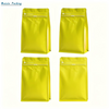 Matte bright yellow aluminum foil flat bottom coffee bag
