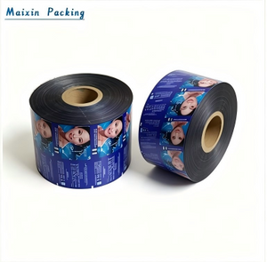 Custom Printed Laminated Plastic Roll Film for Facial Mask Cosmetic Packaging