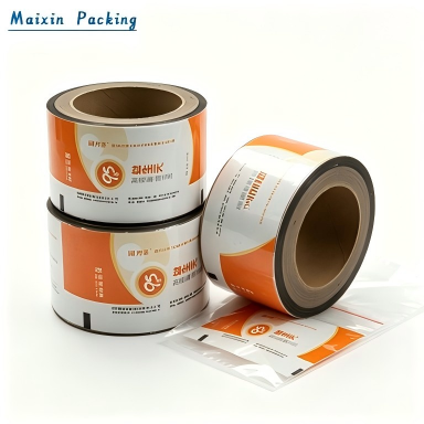 Custom printed compostable food packaging roll film