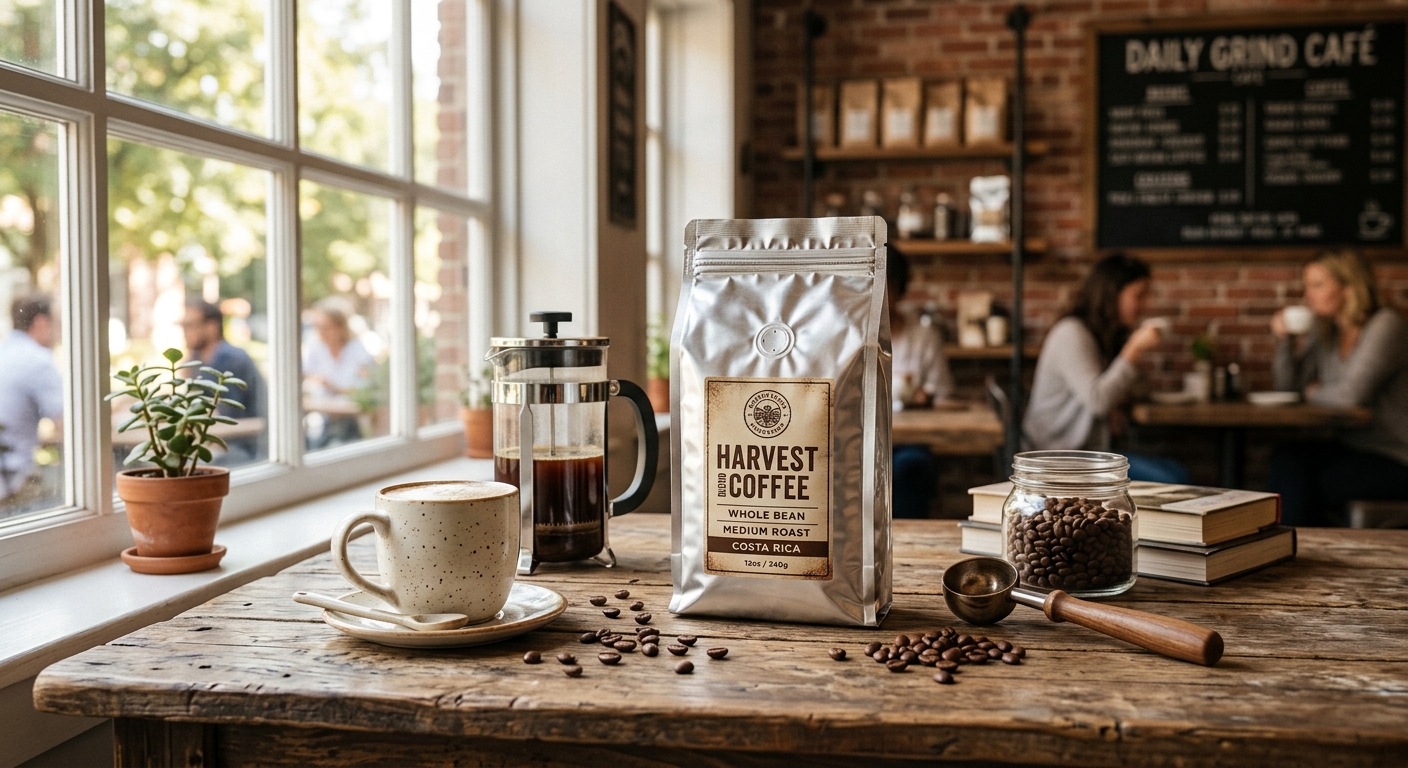 Vacuum seal coffee bags