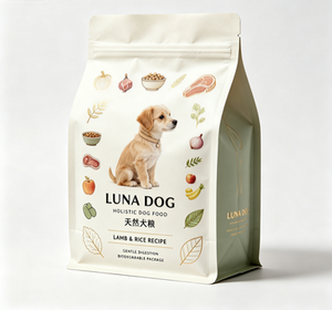  Dry Pet Food Biodegradable Plastic Ziplock Pouches