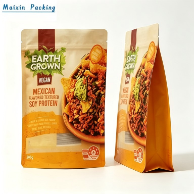 Custom Printed Flat Bottom Pouch for Food