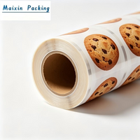 Cookie packaging roll film, printed food packaging roll stock, automatic packaging machine film,