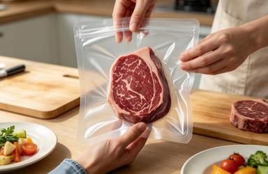 Vacuum Sealed Plastic Food Bag for Meat
