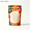 Stand Up Zipper Powder Plastic Pouch with Shape Window