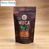 Matte Finish Stand Up Pouch With Resealable Zipper For Coffee Bean Packaging