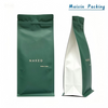 Custom Kraft Paper Degradable flat bottom Zipper Food Packaging Bag