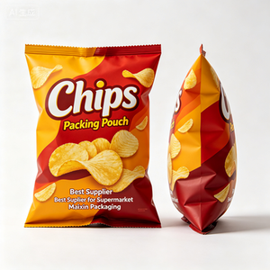 Transparent Aluminul Foil Back Seal Bag For Food Packaging