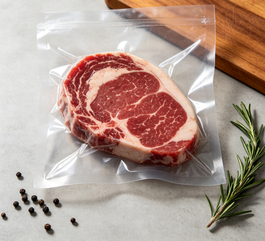 Vacuum Sealed Plastic Food Bag for Meat