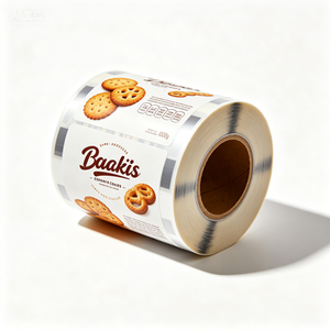  Bustina lucida per biscotti in plastica stampata personalizzata